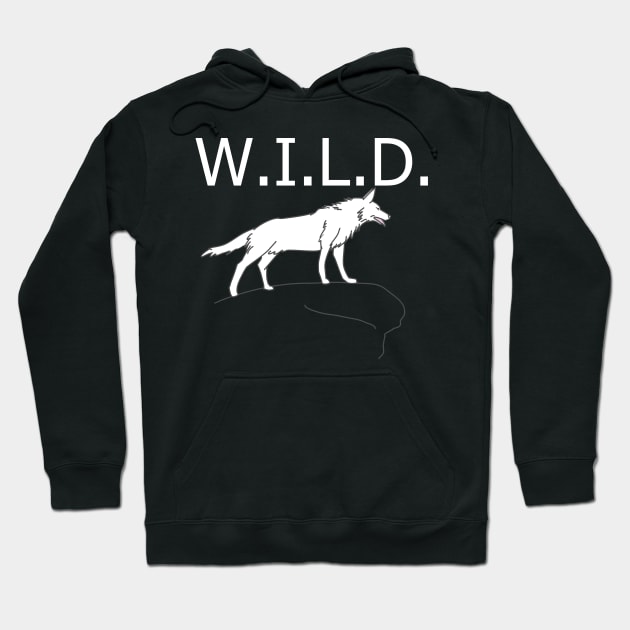 White wolf Hoodie by Lyuda